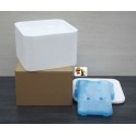1 Conteneur isotherme 18.8 litres + 3 gel Glacière