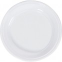 Assiette blanche plastique 22 cm /100 pièce