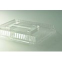 Couvercle pour plateau repas 5 compartiments 34x25x3,5 cm (x 25)