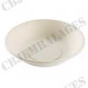 Assiette Creuse en pulpe de canne à sucre diam 18 cm (x50)