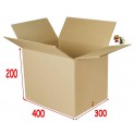 400 X 300 X 200 mm (paquet de 20) Caisse Carton SC