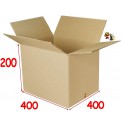 400 x 400 x 200 mm DD Caisse carton (vendu par paquet de 10)