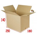 250 x 180 x 140 mm (paquet de 20) Caisse Carton SC