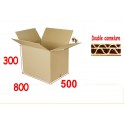 800 x 500 x 300 mm DD Caisse carton (vendu par paquet de 10)