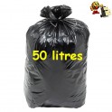 200 Sac poubelle 50 L noir 30µ