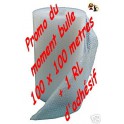 Rouleau Bulles 100 cm x 100 Ml + 1 adhésif (4,4kg) frais de port compris