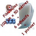 Rouleau bulle 100 cm x 50 ML + 1 dévidoir + 6 adhésif