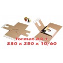 Boite étui standard fermeture adhésif pour livre, BD dimensions 330 x 250 x 60/10 mm (x1)