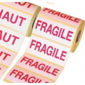 Étiquette de signalisation "FRAGILE" pqt de 100