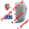 Rouleau bulle 100x10 Ml + dévidoir + 6 adhésif