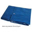 Bâche de protection légère 5 x 8 m 80 gr / m² Bois toiture quad piscine voiture