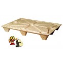 Palette bois moulée emboîtable 600 x 800 mm