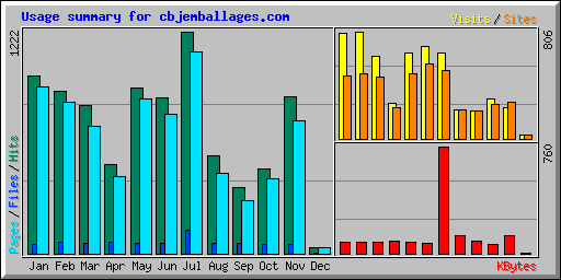Usage summary for cbjemballages.com